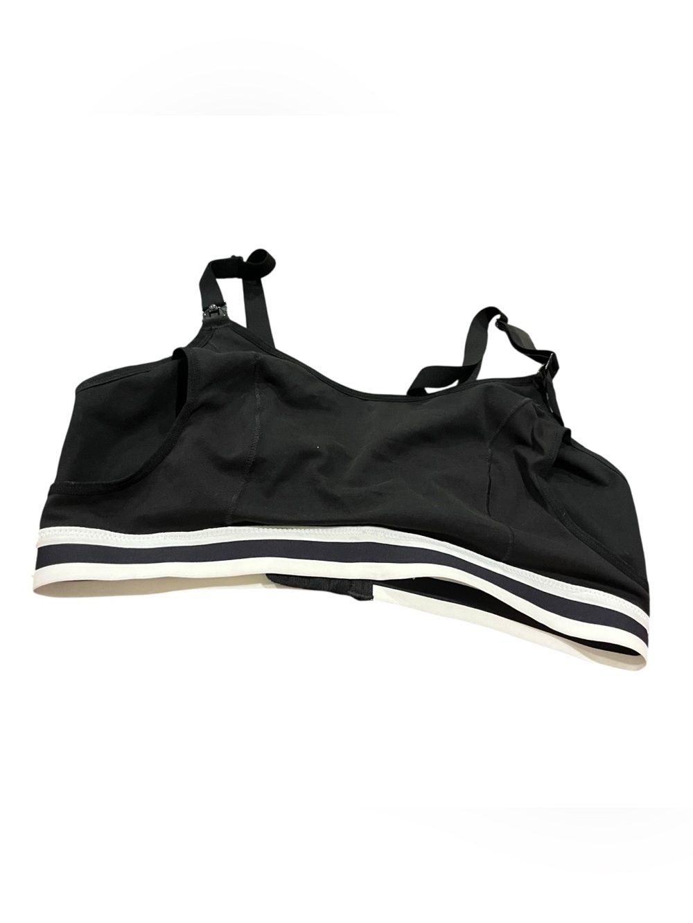 Momcozy pumping nursing bra large L black white